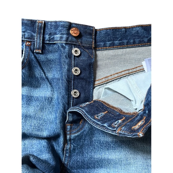 Madewell Low Slung Baggy Jeans Medium Wash Button Fly Size 27 - Picture 9 of 11